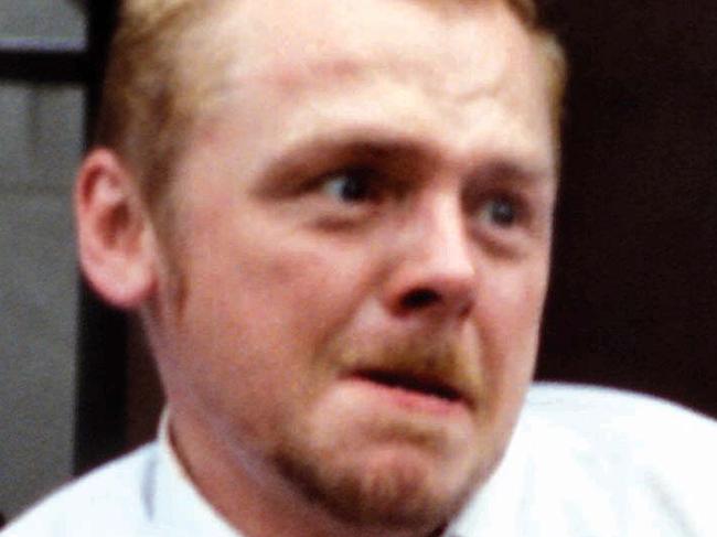 Shaun (actor Simon Pegg) from 2004 film Shaun of the Dead. PicOliver/Upton. movies scene