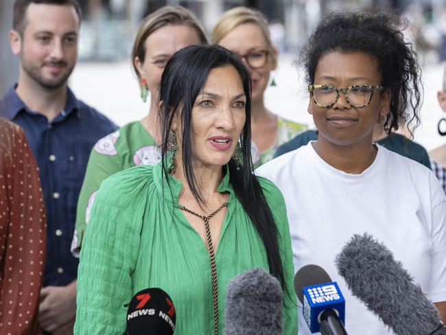 Queensland Greens Seal Chong Wah outside Brisbane City Hall in King George Square, Sunday, March 17, 2024 - Picture: Richard Walker