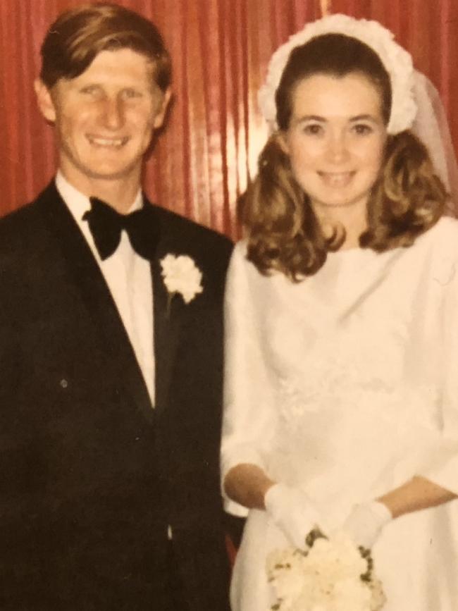 John and Roxlyn Bowie on their wedding day