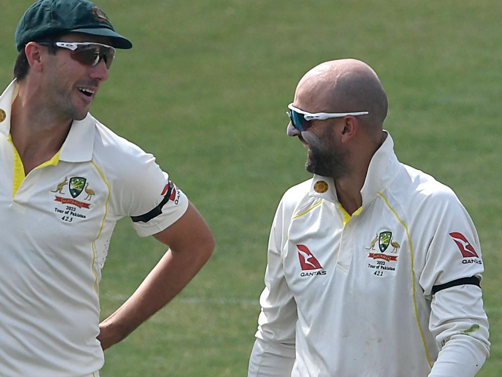 Nathan Lyon managed just one wicket as the Pakistan bats slapped him for a double ton. Picture: AFP