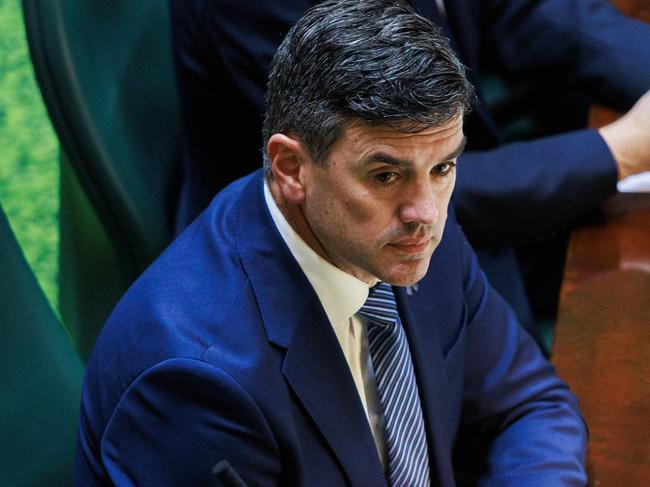 Victorian Oppositon Leader Brad Battin is warning Victorians are bracing for more surprises and pain in the upcoming May budget. Picture: Aaron Francis