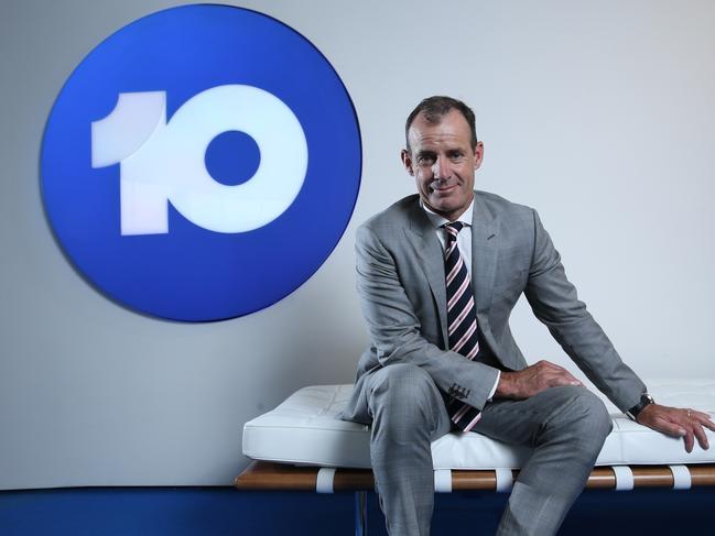 22/02/2019. Network 10 CEO Paul Anderson photographed at their studios in Pyrmont, Sydney. Britta Campion / The Australian