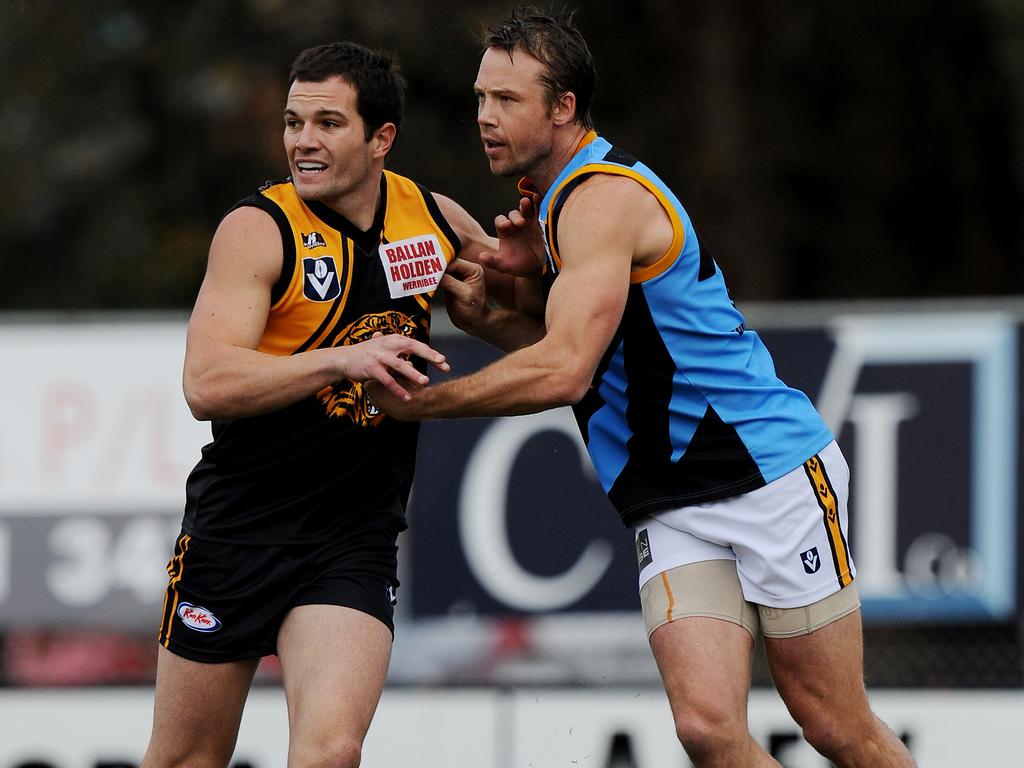 Marty Pask during his VFL playing days with Werribee.