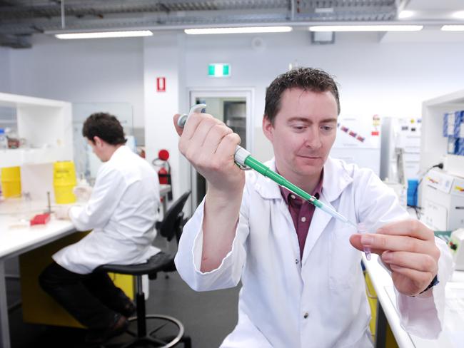 Dr Peter White Dr Peter White at UNSW working on a major new epidemic viral gastroenteritis.Photo: Melanie Russell