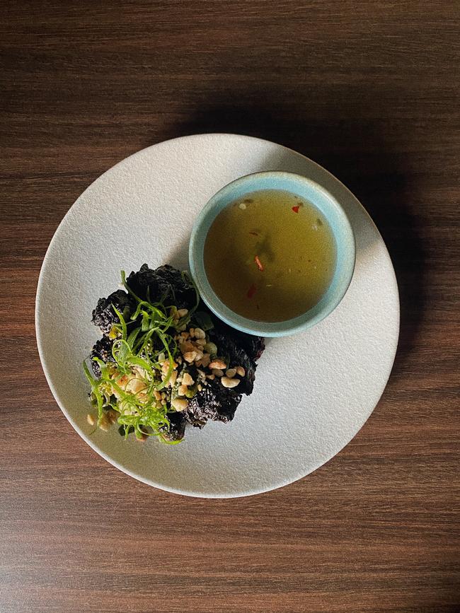 Wagyu beef and betel leaf rolls at Ông Vietnamese Kitchen, Adelaide. Picture: Supplied