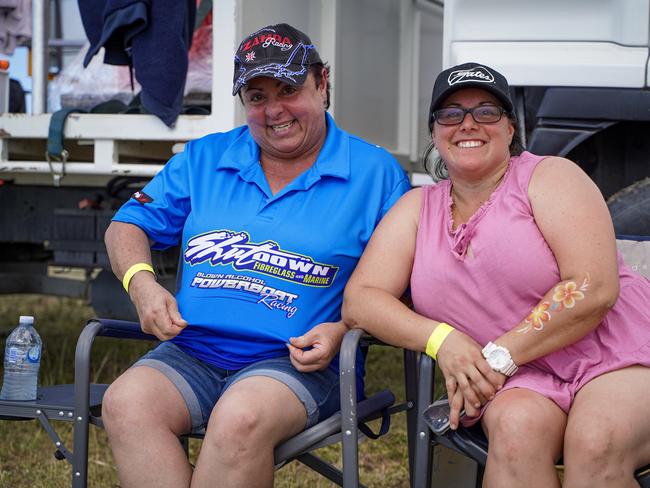 Kylee O'Riely and Josie Zahra at the inaugural Race 2 Rescue. Picture: Lillian Watkins