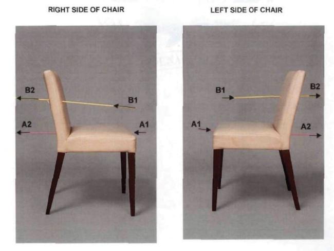 Damaged chairs. Picture: NSW Police