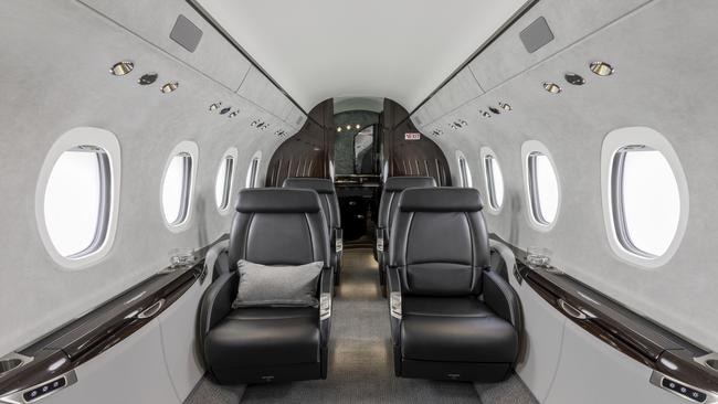 Inside a Cessna Latitude private jet. Photo: Cessna