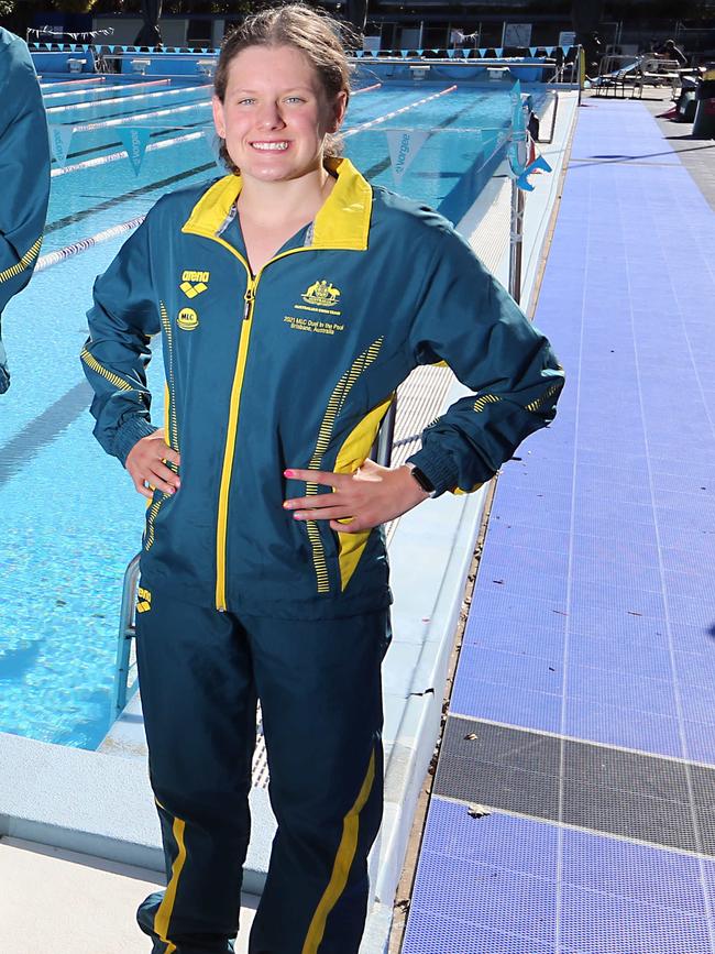 Tiana Kritzinger odf Clayfield College is also an international swimmer.