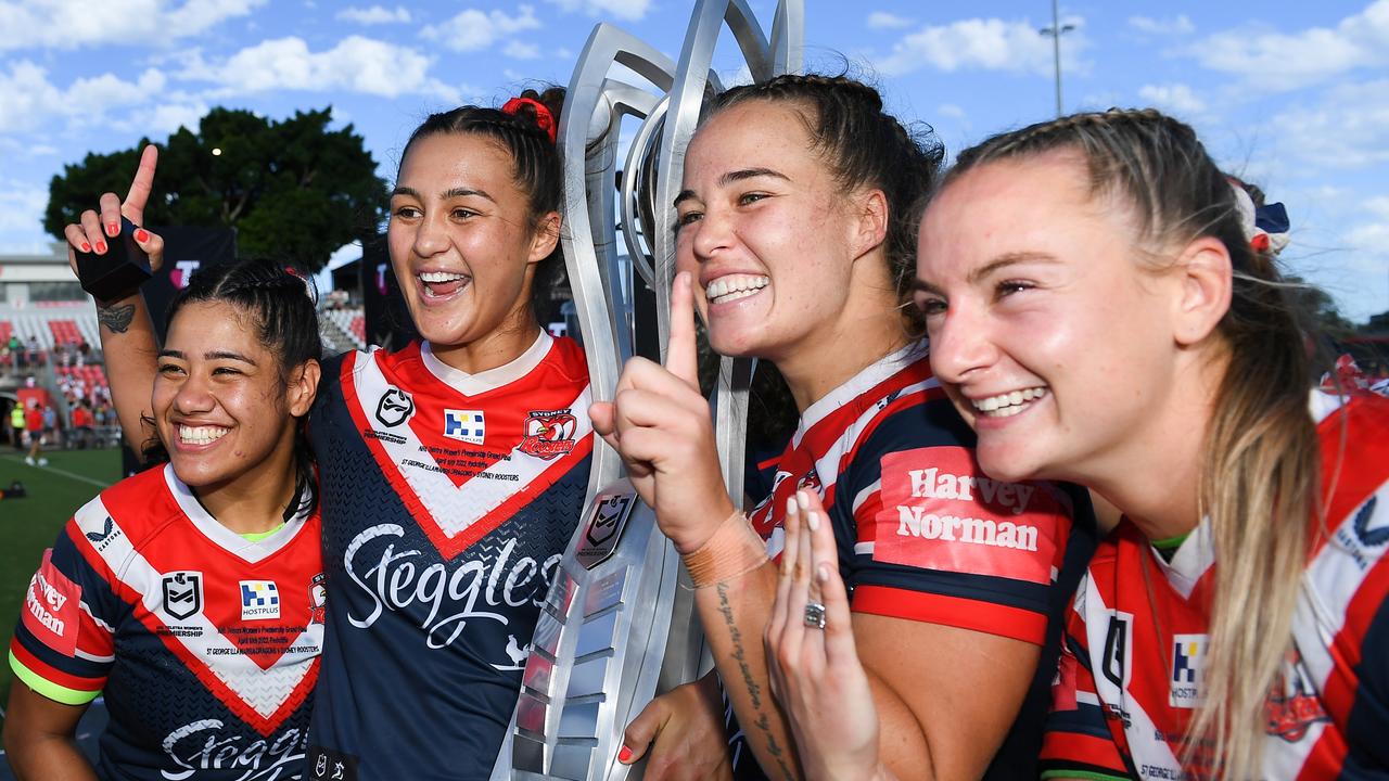 NRLW premiers, the Roosters, will host the Dragons in the first game at Allianz Stadium. Picture: Albert Perez/Getty Images