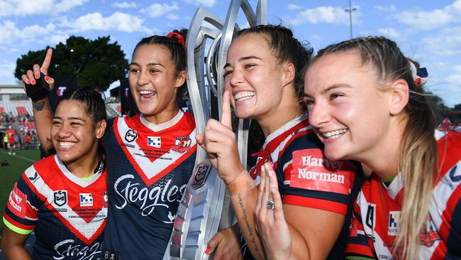 NRLW premiers, the Roosters, will host the Dragons in the first game at Allianz Stadium. Picture: Albert Perez/Getty Images