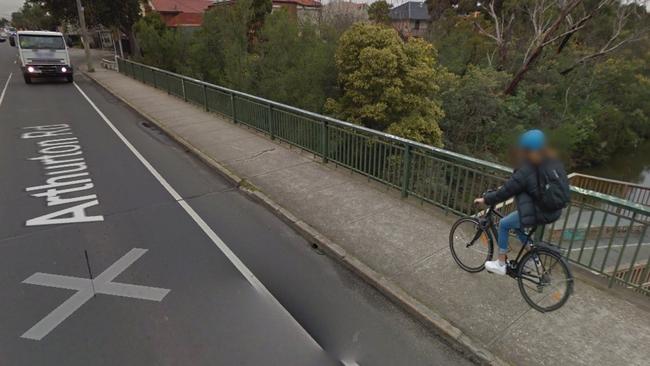 The Arthurton Rd bridge in Brunswick East was voted the most dangerous crossing for pedestrians in a recent survey. Picture: Google Maps