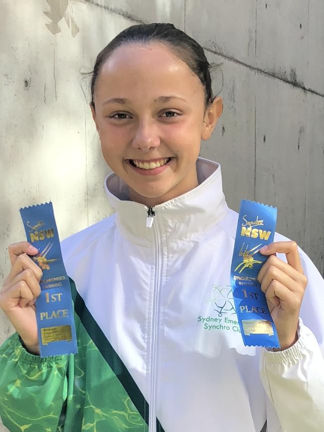 Synchronised Swimming student at IGS, Andreja Despotovic.