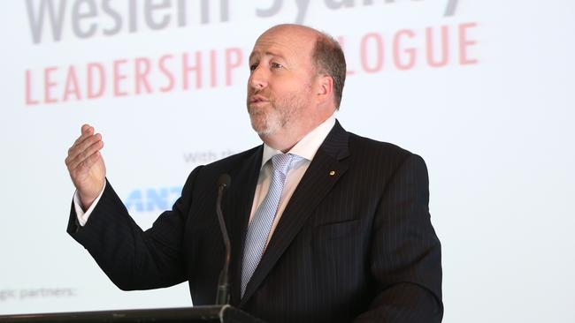 Western Sydney Leadership Dialogue Chairman Christopher Brown said The Daily Telegraph changed the face of Western Sydney. Picture: Richard Dobson