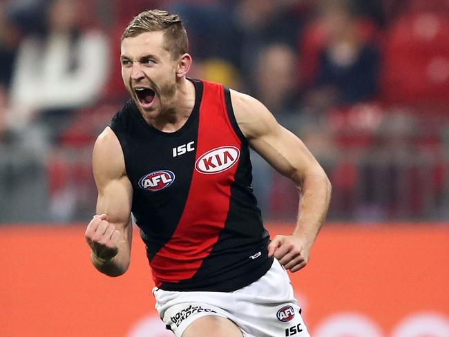 Smith’s workrate has made him a favourite among Bombers fans. Pic: Getty Images