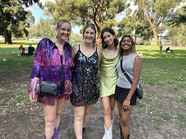 Georgia and Emma Double, Belle Chalmers and Sinead Govender