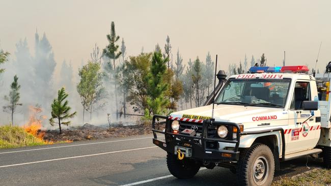 Some bushfires are now being investigated by Sunshine Coast detectives. Picture: Beerwah Rural Fire Brigade