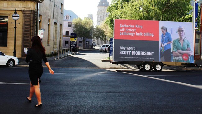 The billboard pictured in Ballarat. Picture: Supplied