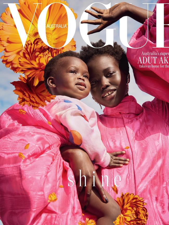 Vogue Australia cover featuring Adut Akech.