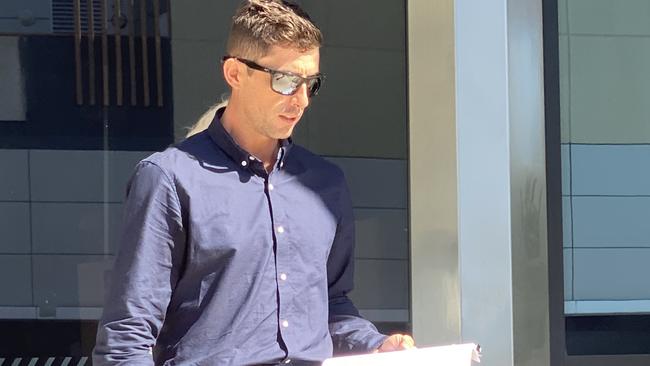 Dylan Jay Cummins leaving Maroochydore Magistrates Court on Monday.