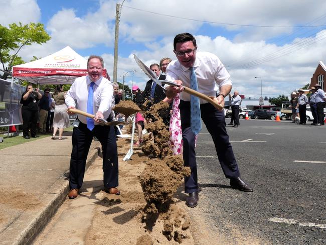 Official groundbreaking ceremony for the Kingaroy Transformation Project. Photo/Holly Cormack.