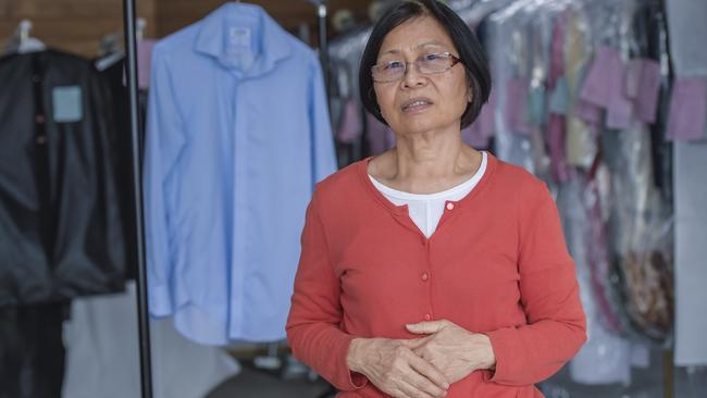 Covid Dry Cleaners. Business owner Lan Pham of Goodwood Dry Cleaners. Picture: Roy VanDerVegt