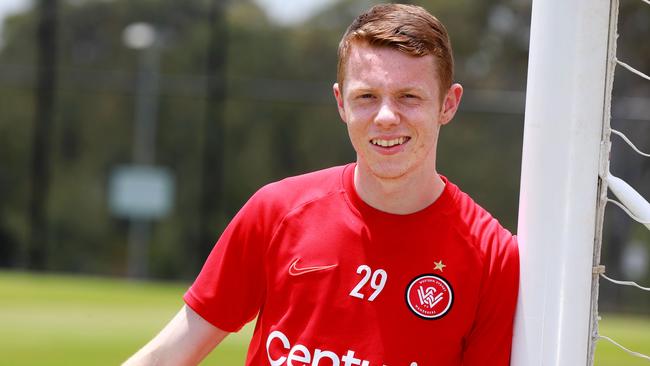 Western Sydney Wanderers player Daniel Wilmering is having a ball in the A-League.