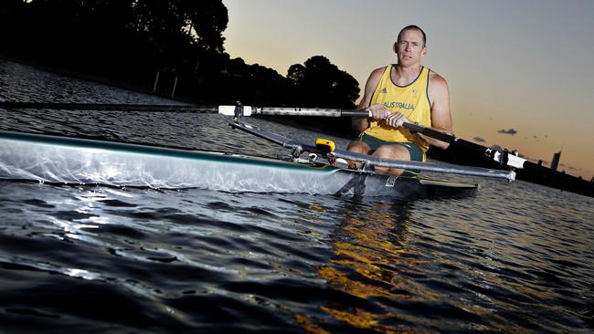 Olympic medallist Duncan Free at the Australian Institute of Sport training facility at Pizzey Park.