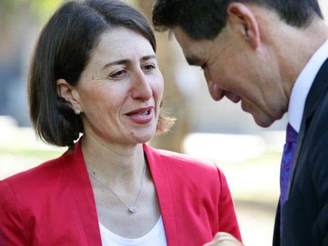 Premier Gladys Berejiklian and local member for Parramatta Geoff Lee