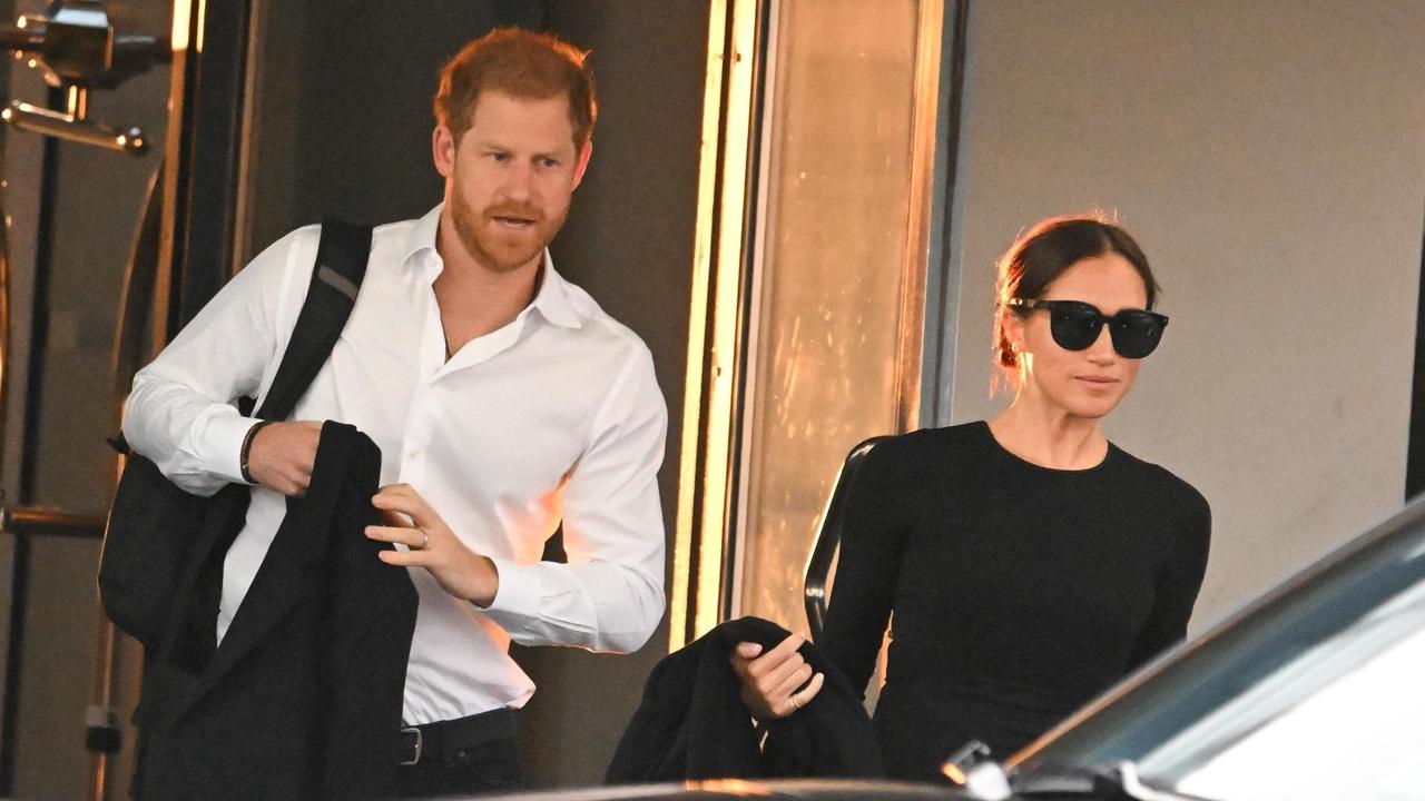 Prince Harry and Meghan Markle arrive in New York City. Picture: BACKGRID Australia