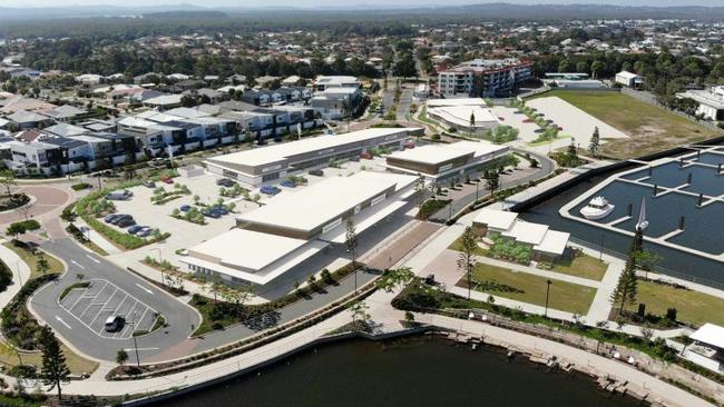 VISION: Plans have been submitted for a new shopping centre with restaurants and medical facilities at the developing Pelican Waters marina.