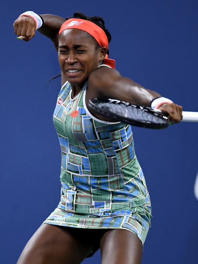 Coc Gauff secures victory. Picture: Getty Images