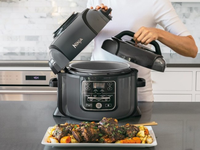 Nutri Ninja's Foodi Multi Cooker is a go-to kitchen appliance that can do everything from grill and pressure cook to bake and air fry.  Picture: Catch