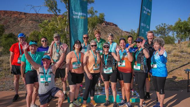 2024 Alice Springs Masters Games competitors. Picture: Lisa Hatz/ NTMEC