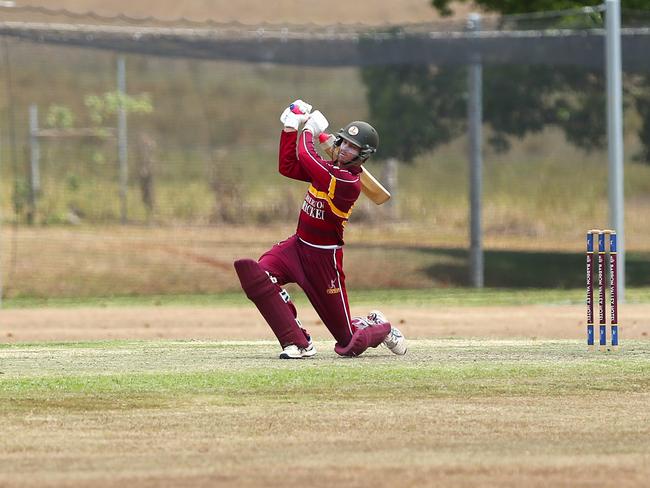 Pictured: Chris Adams. Atherton v Barron River. Cricket Far North 2024. Photo: Gyan-Reece Rocha.