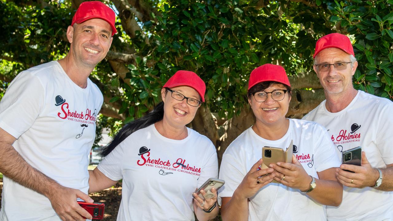 Peter Girgenti, Sam Scott-Girgenti, Trina Saunders and Kerry Saunder at CSI Mackay CBD.Picture: Michaela Harlow
