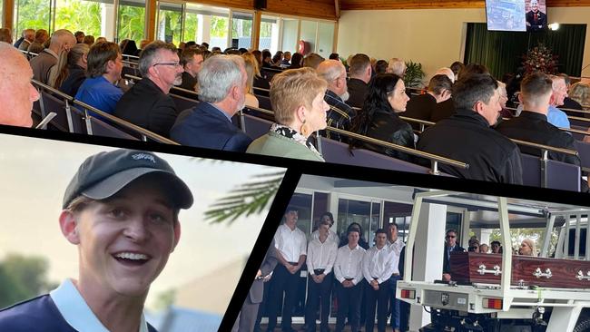 Hundreds of people attended the funeral of Lachlan Lethbridge on Friday.