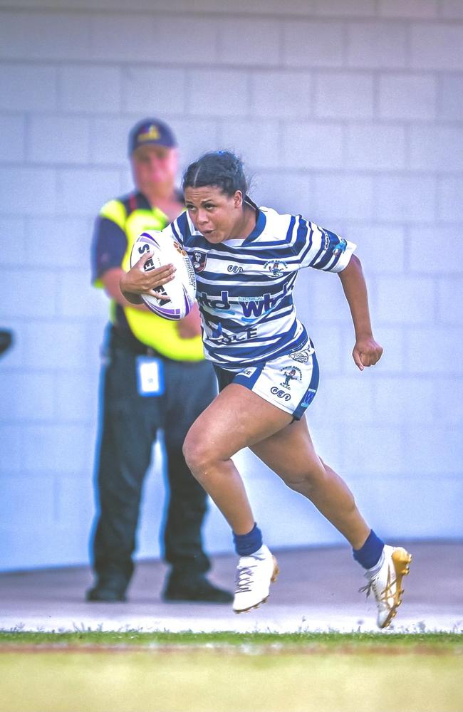 Darwin Brothers' Latoniya Norris starred in the 2023 season. Picture: NRL NT