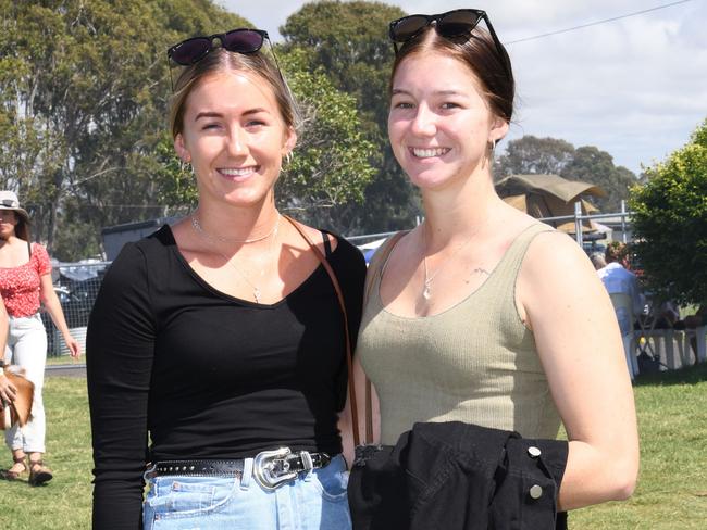 Sisters, Breanna and Tahlia Duke. Meatstock Festival at the Toowoomba showgrounds. April 2022