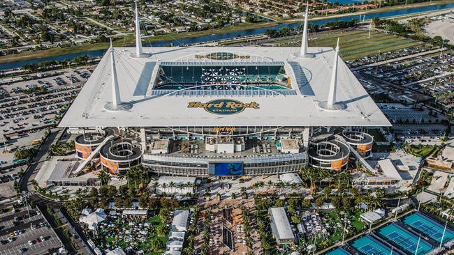 Hard Rock Stadium in Miami, Florida.