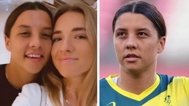 Sam Kerr is dating US footballer Kristie Mewis.