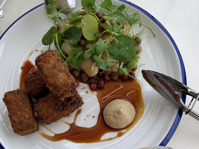 Food at Bush DeVine Cafe.