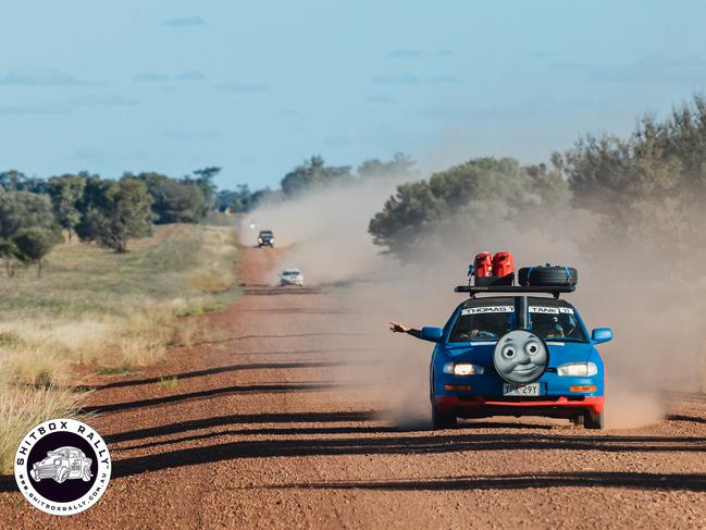 Day 4: Bourke to Mitchell — Thomas the Tank is still going strong. Photo: BOX RALLIES