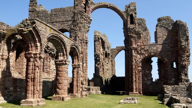 Remains of the Priory on Lindisfarne.