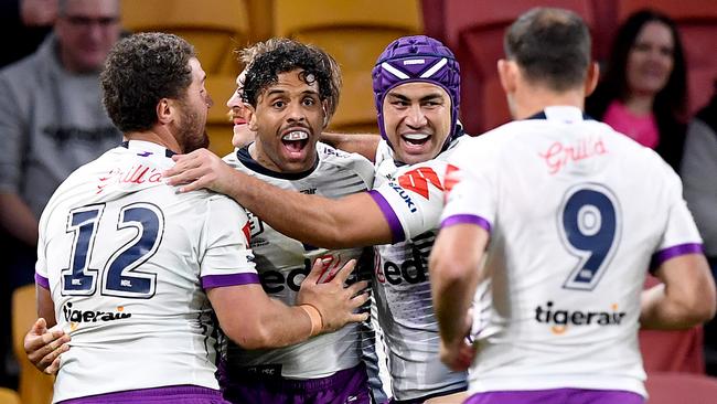 The Storm are on track for another finals series, depsite relocating to Sunshine Coast due to the COVID-19 outbreak this season. Picture: Getty Images