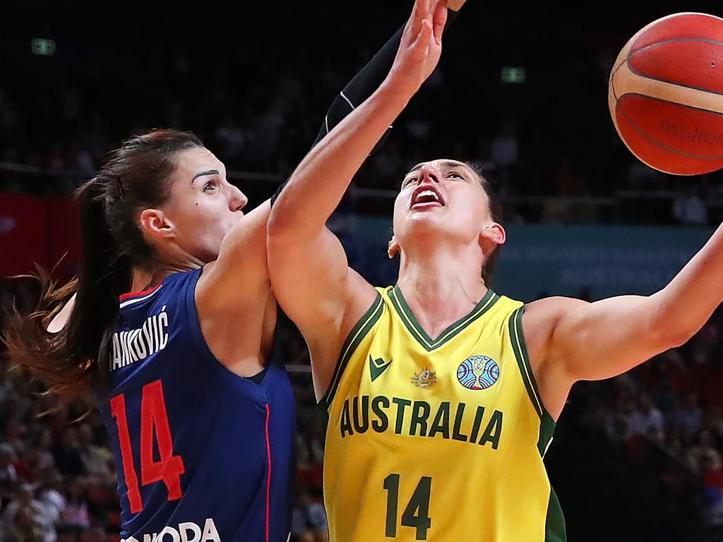 The Opals have a big rivalry against Serbia. Picture: Kelly Defina/Getty Images