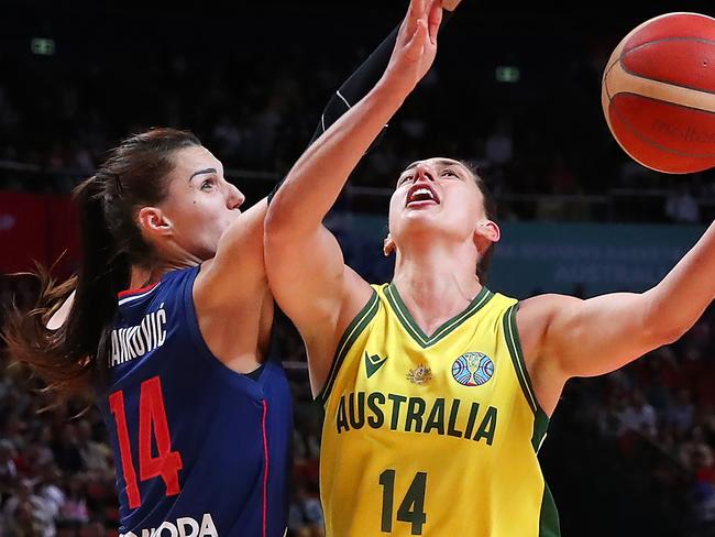 The Opals have a big rivalry against Serbia. Picture: Kelly Defina/Getty Images