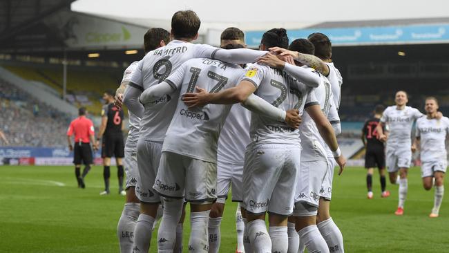 Leeds United will take to Cbus SUper Stadium on the Gold Coast in July. (Photo by George Wood/Getty Images)