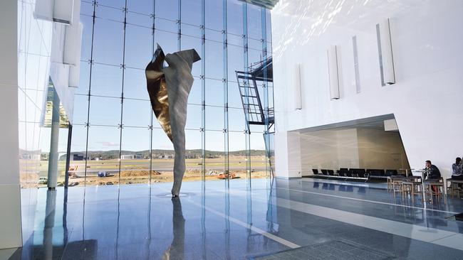 Inside Canberra Airport, which will welcome the return of Qatar Airways by December 2025. Picture: Gavin Hansford