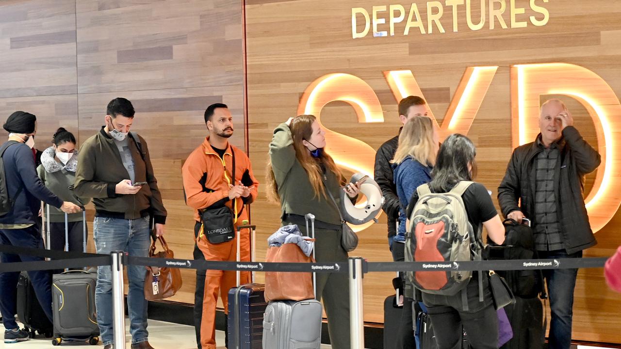 International travellers are experiencing big delays due to an outage in so-called SmartGates at airports across Australia. Picture: Jeremy Piper